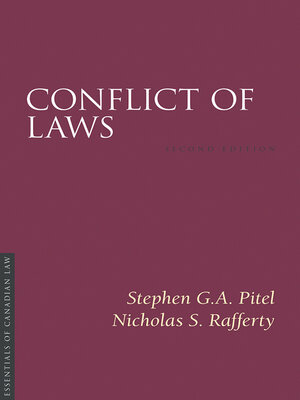 cover image of Conflict of Laws